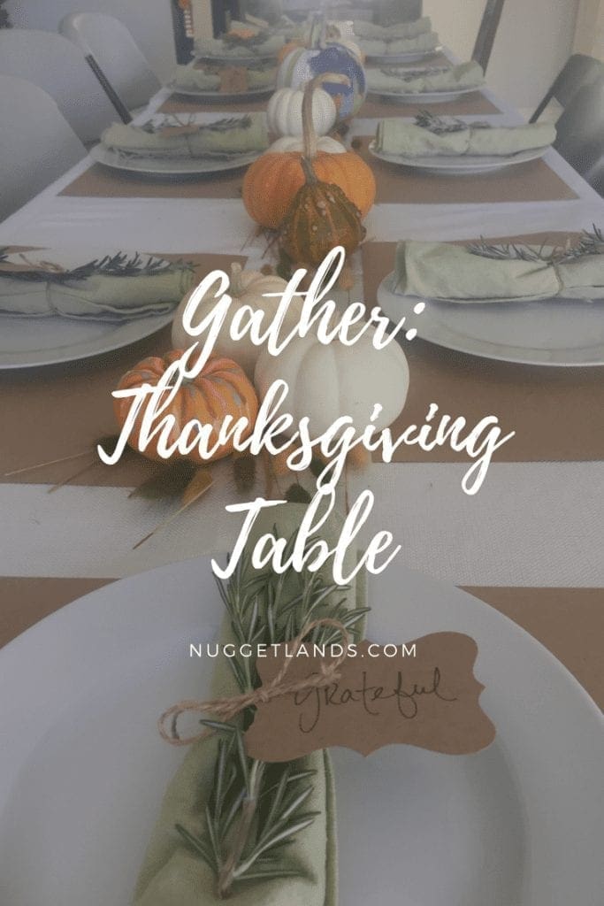 Thanksgiving table