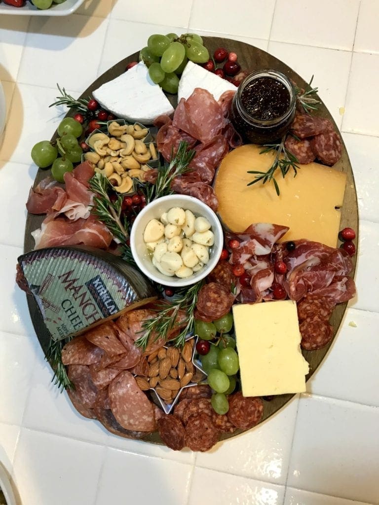 meat and cheese tray