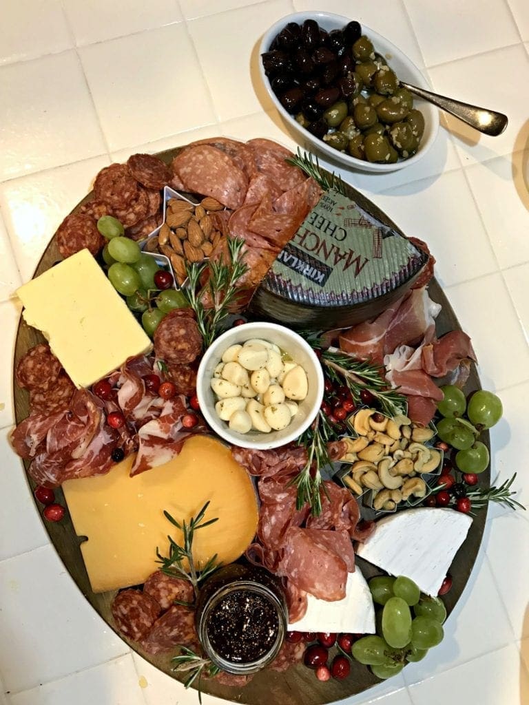 tray with olives from costco