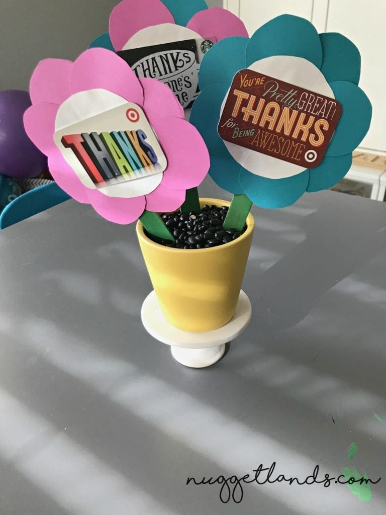 Teacher Appreciation Craft yellow pot